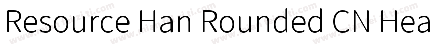 Resource Han Rounded CN Heawy字体转换